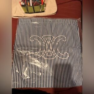 Celine stripe canvas tote bag